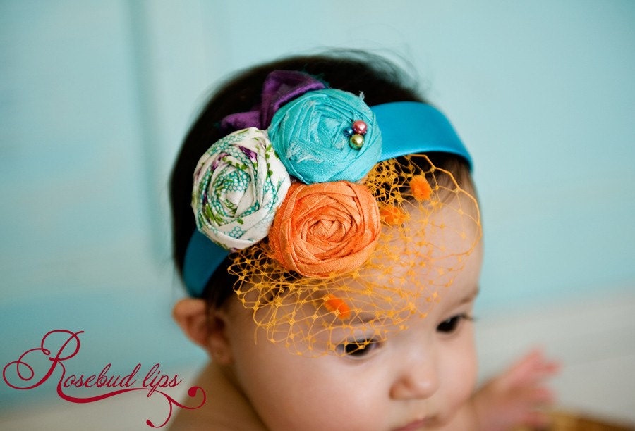 Nanette Rosebud Headband- Perfect for Spring pictures