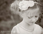 Flower Girl Headband- Rosebud Petite- Available in any color combination