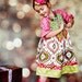 Christmas Rose Headband- Matching Pish Posh Girls Dress