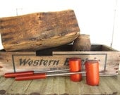 Vintage Wooden Long Handled Salt and Pepper Shakers Grill Cook Out Summer Barbecue Patio