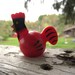 Vintage Red Rooster Fisher Price Little People made in Hong Kong