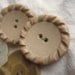 Vintage Chunky Brown Neutral Buttons and Shell Buckle Rustic Natural