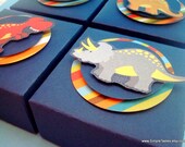 Dinosaur Favor Boxes, Set of Ten