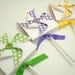 Polka Dot Pinwheel Lollipop Favors, You Choose the Color, Set of Ten