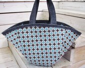 Kimono Bag G -------- InsideOut Cotton and Felt. Hand Bag---SALE