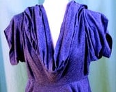 Handmade heathered Indigo Super soft Vivant Dress --Medium to Large...
