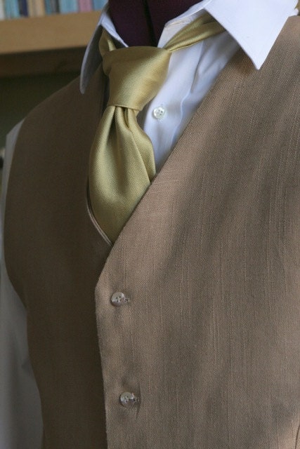 Latte Pure Linen Men Suit