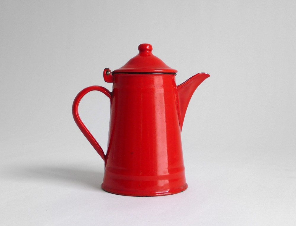 Bright Enamel Teapot