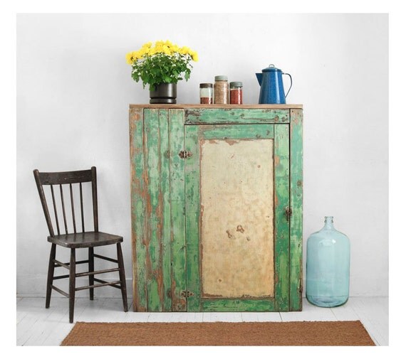 ON HOLD until Nov 16 - Vintage Wood Jam Cupboard - Kitchen, Cabinet, Mid Century, Storage, Rustic