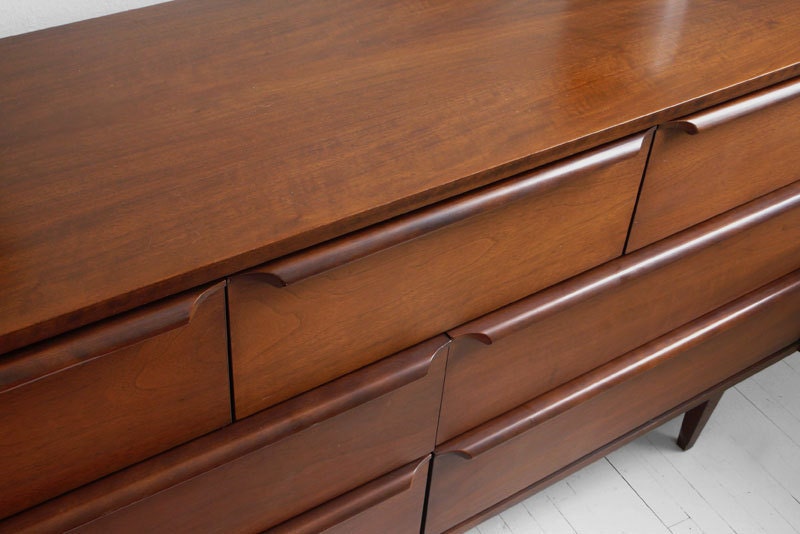 Vintage Mid Century Dresser - Wood, Credenza, Modern, Retro