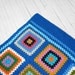 Vintage Afghan Blanket - Crochet, Granny Squares, Retro