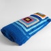 Vintage Afghan Blanket - Crochet, Granny Squares, Retro