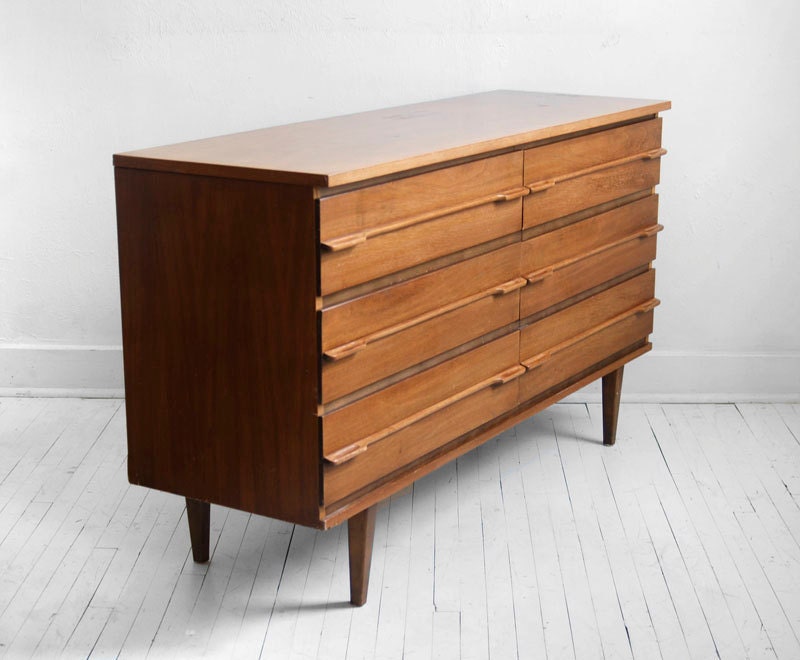 ON HOLD until June 16th - Mid Century Walnut Dresser - Credenza, Modern, Retro, Cabinet, Buffet, Danish