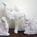 White Porcelain 15 Piece Small Nativity Set - No Glaze -  Holiday Decoration