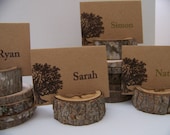 Rustic Wood Place Card Holders  Set of  25