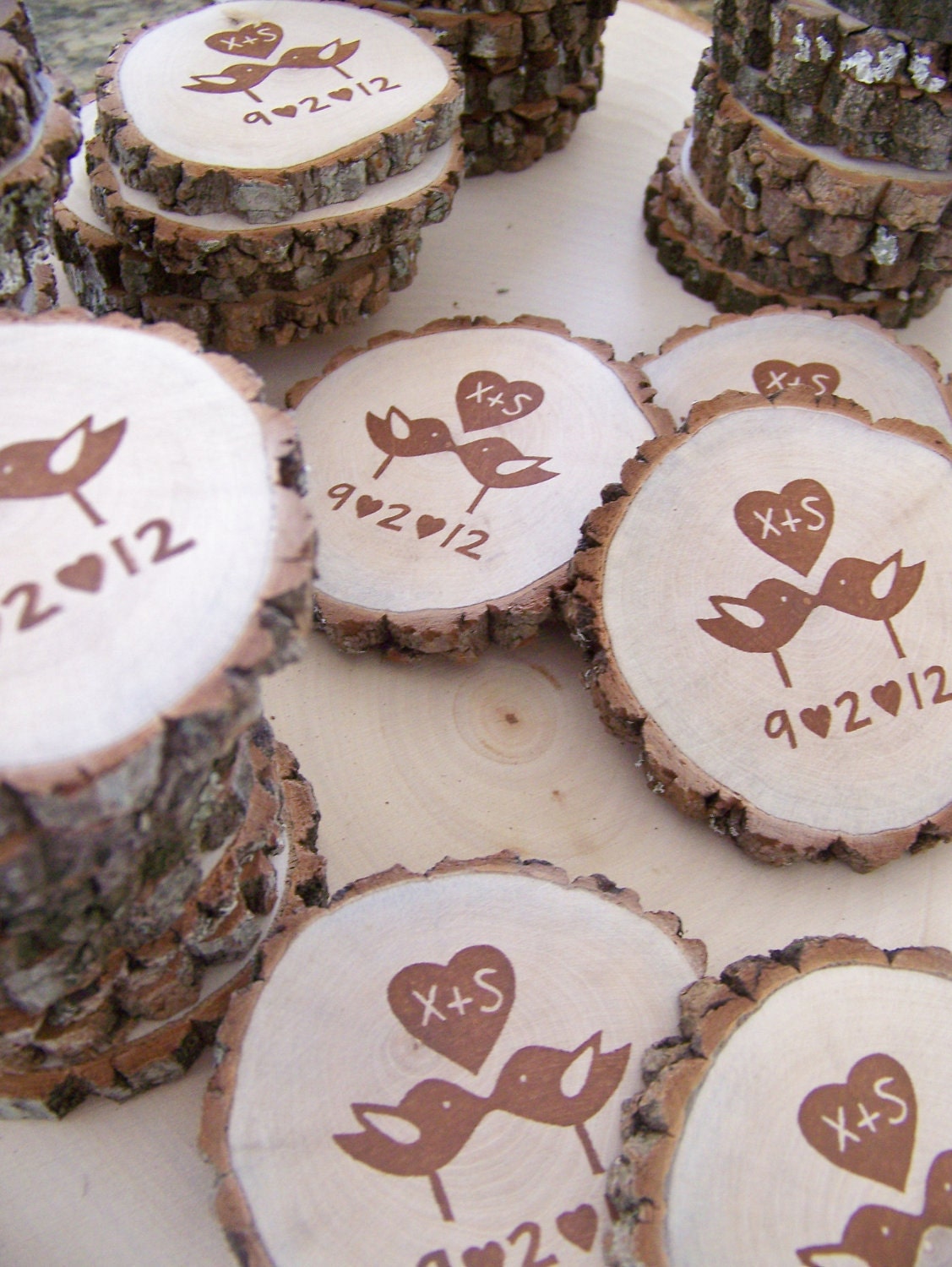 Wedding Favor Love Bird Magnets  25 Magnets