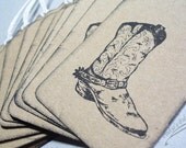 Tags Hang Cowboy Boots set of 6 T19