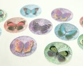 Stickers Envelope Seals Butterflies SES30