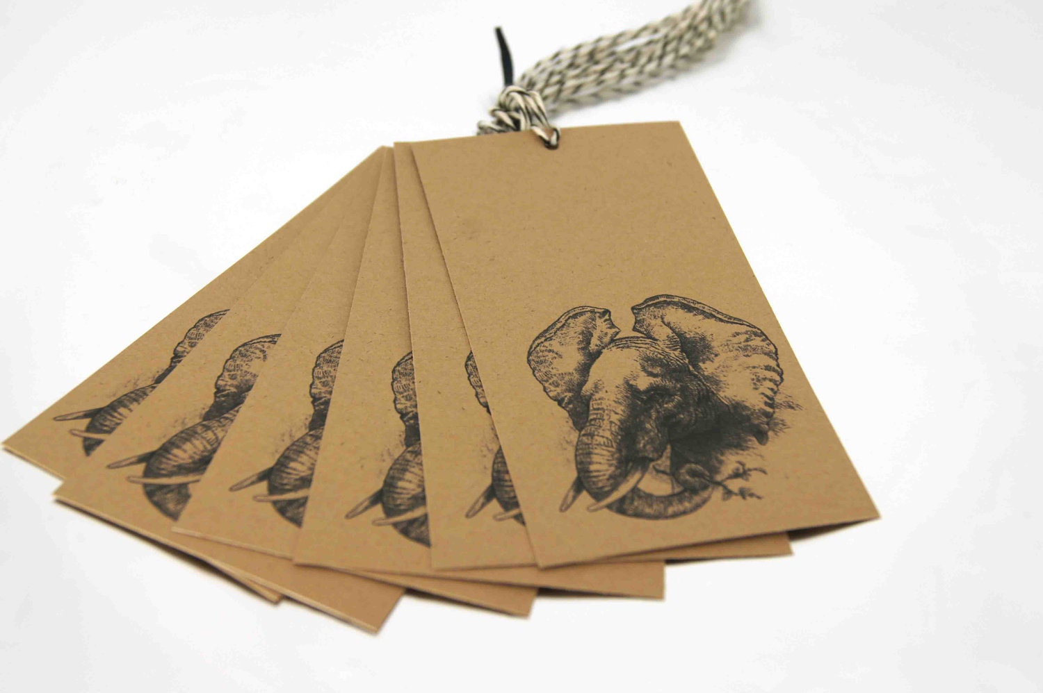 Elephant Gift Hang Tag set of 8 T10