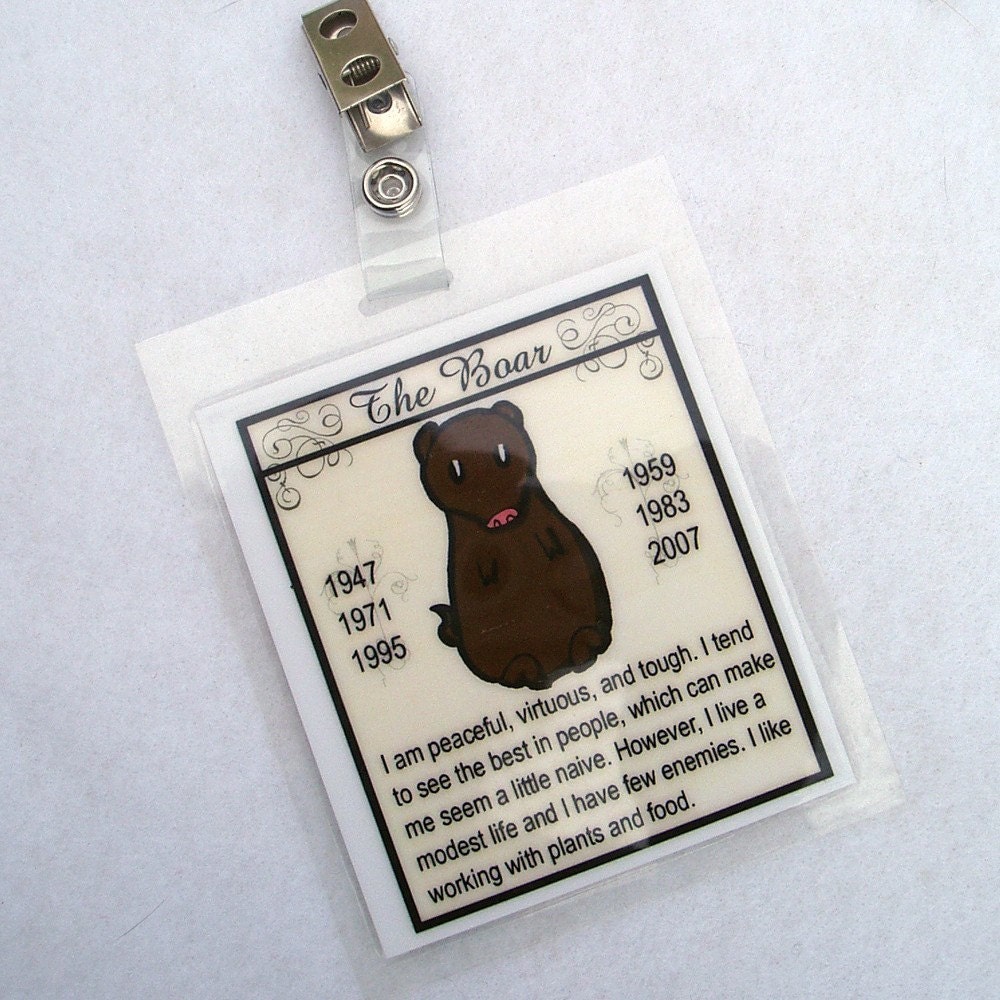 The Boar - Chinese Zodiac Badge