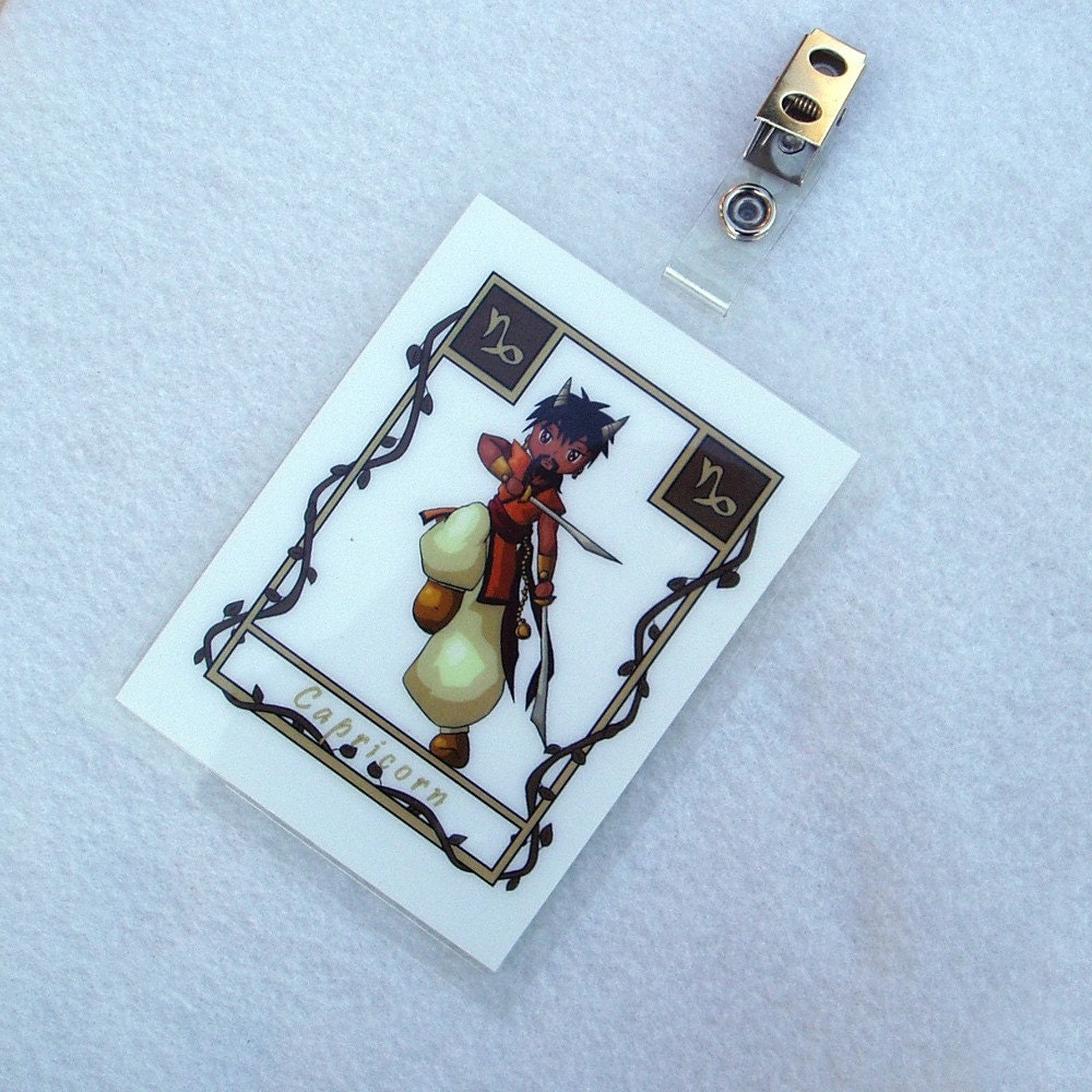 Capricorn Chibi - Zodiac Badge