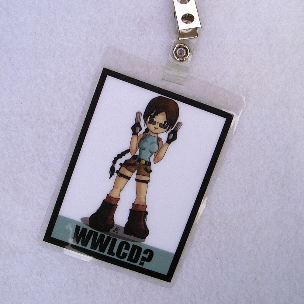 What Would Lara Croft Do - Badge