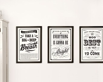 THREE VINTAGE POSTERS - 13x19