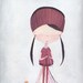 The Knitting Girl - Print