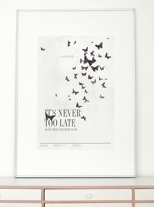 Never too late 8.5x11 -Pep Art- Collection