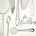 Les Cuilleres 8.5x11 -Art culinaire- Collection