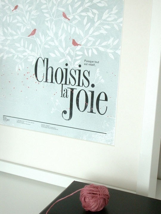 Choisis la joie 13x19 -Pep Art- Collection