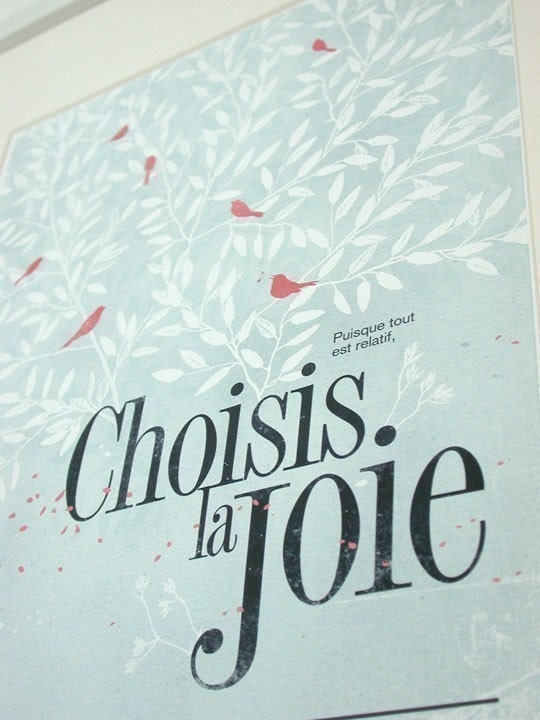 Choisis la joie 8.5x11 -Pep Art- Collection