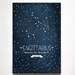 Personalized Zodiac Constellation print - 13 x 19 - Twelve Astrological signs available