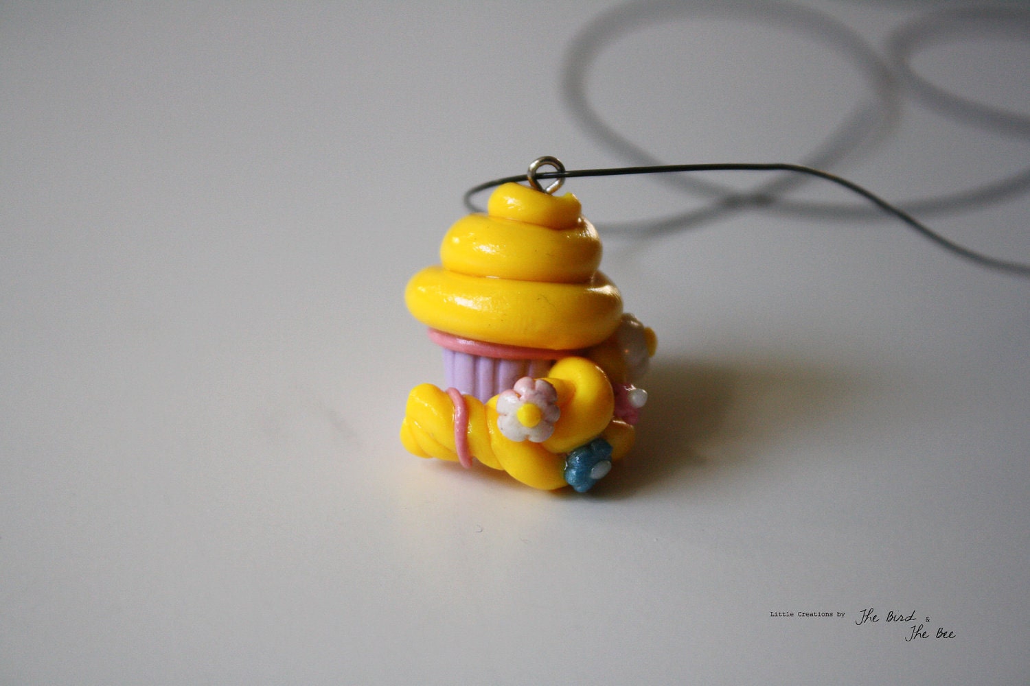 Rapunzel Cupcake Pendant