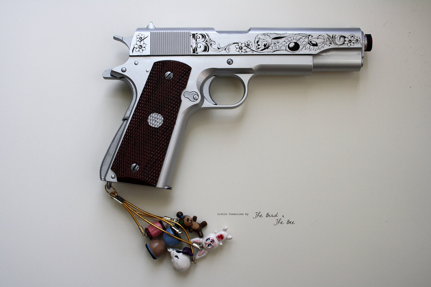 Babydoll 1911 Pistol Replica with Charms