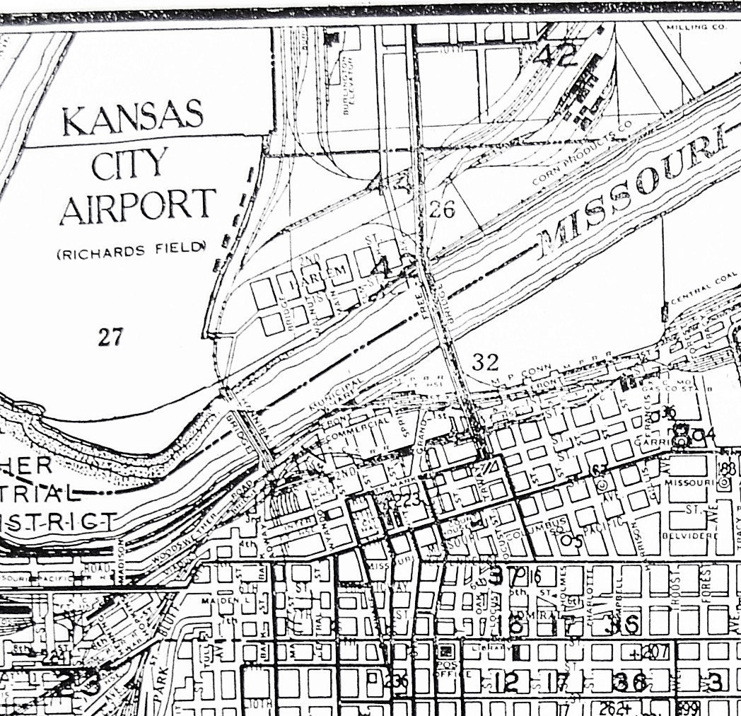 1944 Kansas City Street Map