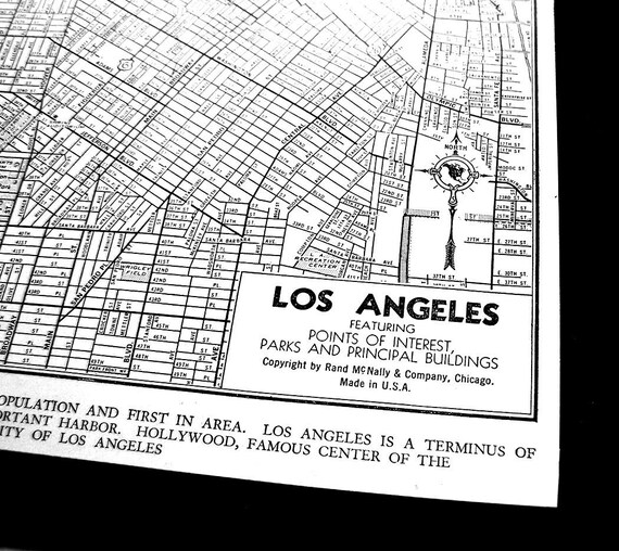 1944 Los Angeles Street Map
