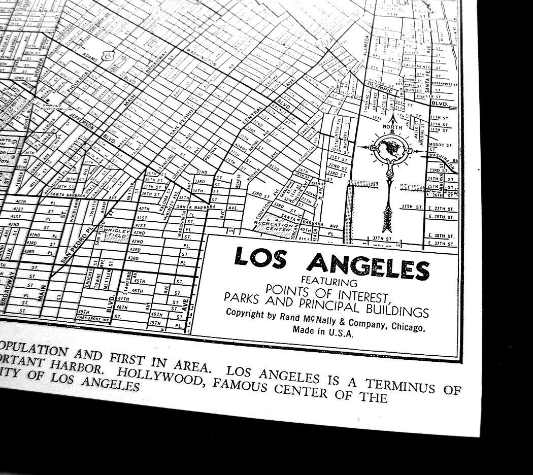 1944 Los Angeles Street Map