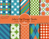 Oh Baby Boy Digital Paper Pack - 10 Digital Papers - 12x12 300DPI