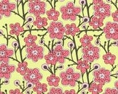 SALE Milly by Erin Ries for Clothworks - 1 Yard Green Large Floral Y0638-18