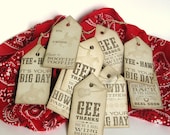 Western Gift Tags - Cowboy Themed Tags