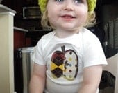 Cute 2 the Core     Cut Apple Onesie/Shirt Short Sleeved