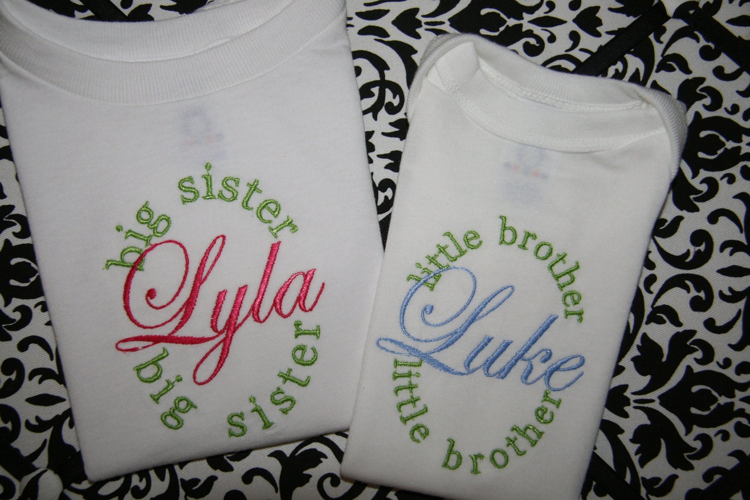 Personalized Big and Little SIBLING Set