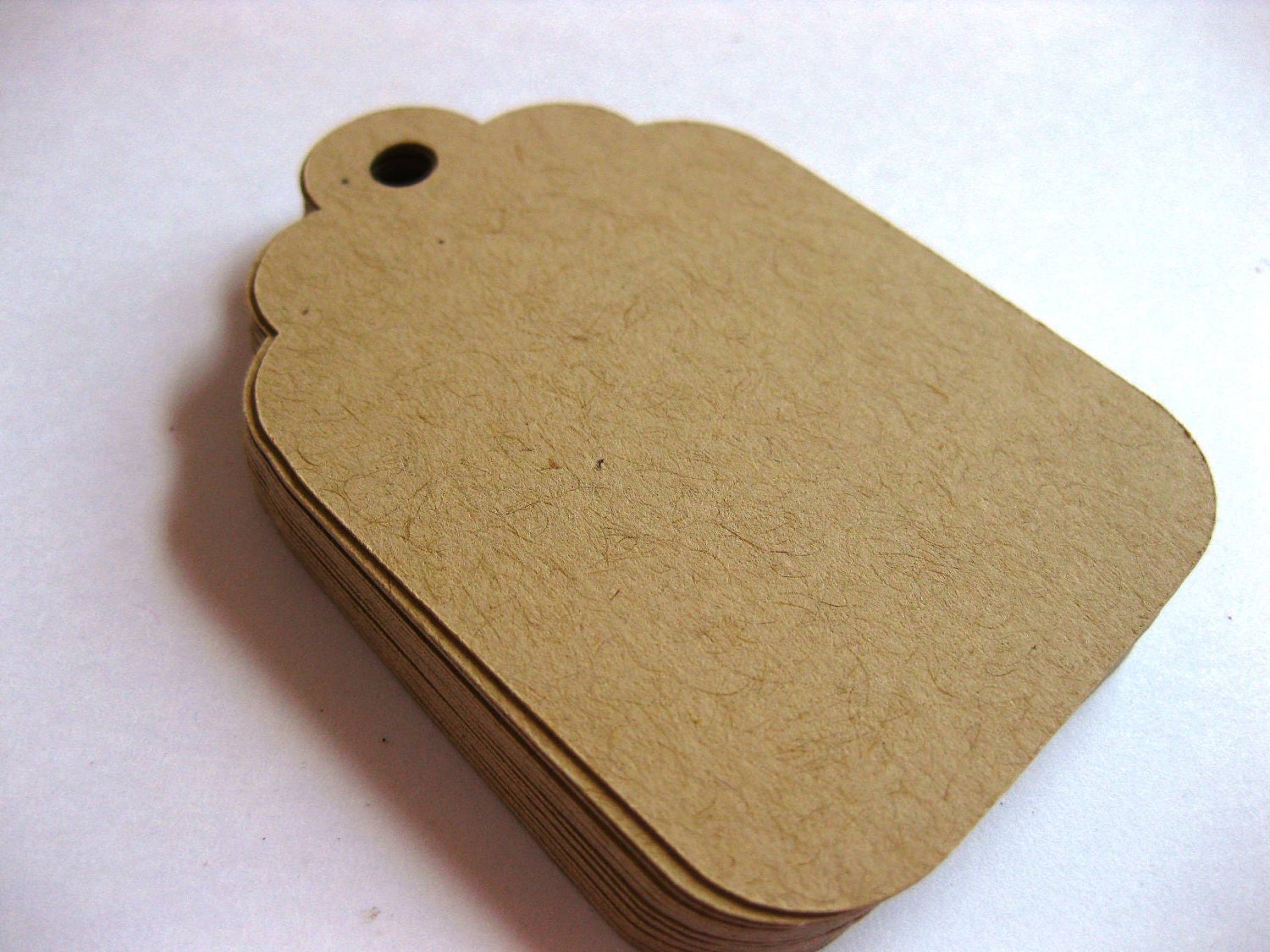 60 Medium Kraft Cardstock Tags 2.75 inch