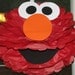 Red Monster tissue paper pompom kit, inspired by "Elmo" from Sesame Street