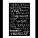 Subway Art Sign Pisces Zodiac Typography Print 5x7 in 8x10 mat