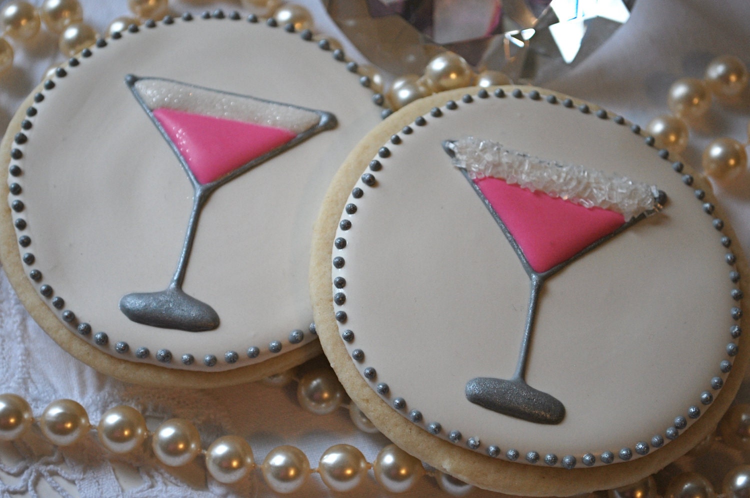 Pink Martini Decorated Sugar Cookies (12)
