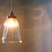 UpCycled ReCycled Repurposed Clear Glassware Blender Pitcher Hanging Pendant Lighting Fixture