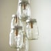 Summer's Glow - Mason Jar Chandelier Lighting Fixture Mason Jar Lighting - Mason Jar Wedding Accent Light - BootsNGus Chandelier Lamp Design