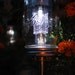Solar Powered Mason Jar Lights - Eco Friendly Mason Jar Outdoor Path Light- Single Stainless Steel Accent - UpCycled BootsNGus Lamp Design